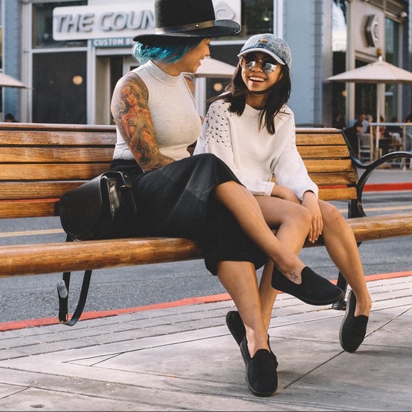 Allbirds women’s Black wool slip on loungers shoes - Picture 4 of 8